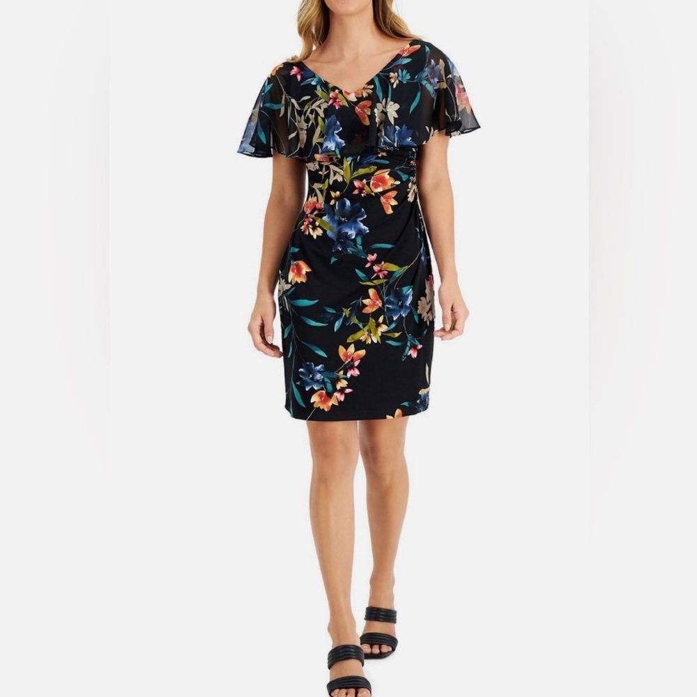 Connected Apparel Floral Dress 8p